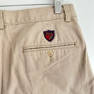Polo Golf Ralph Lauren Pleated Bermuda Shorts in Tan - Women's Casual Chino 32